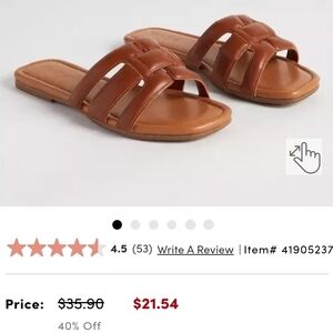 Torrid Tan Slide Sandals